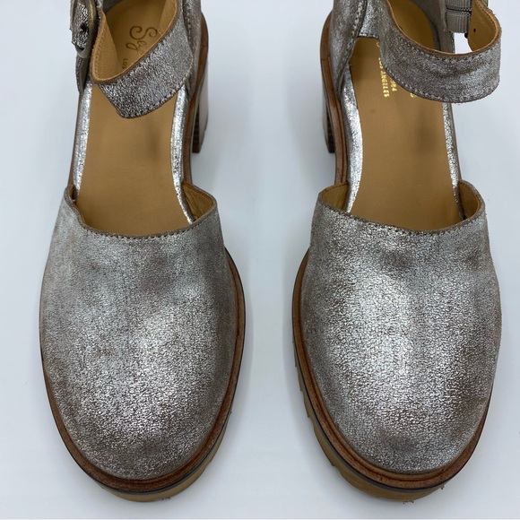 Seychelles Pewter Lock & Key Mary Jane Pump Size 8 - Picture 5 of 14